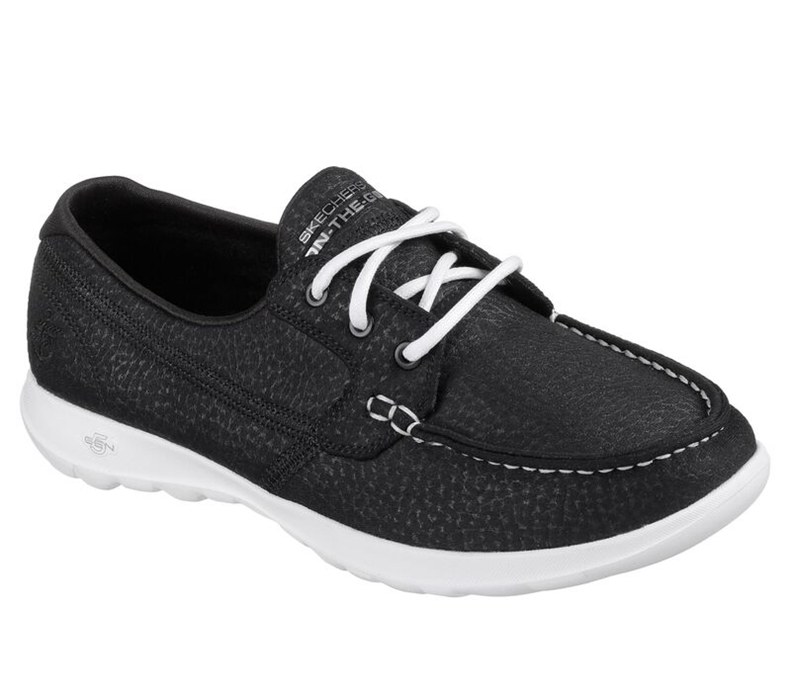 Skechers Gowalk Lite - Eclipse - Womens Sneakers Black/White [AU-RR2871]